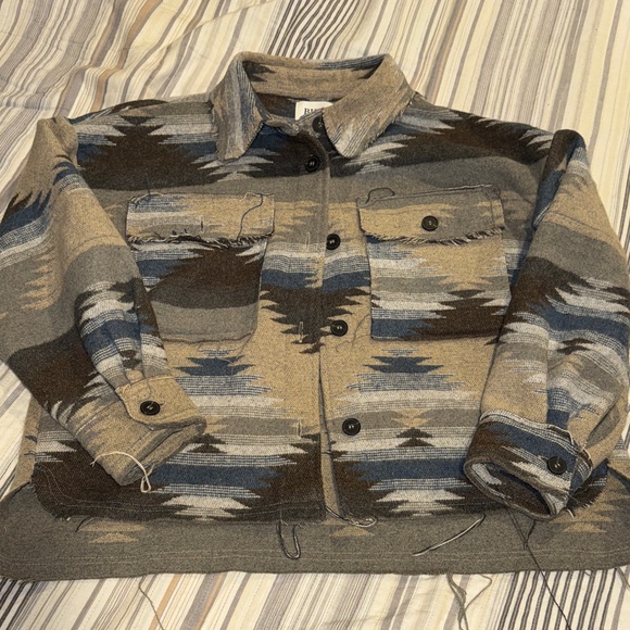 BKE Tops - BKE Earthy Tone Plaid Jacket